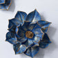 Celestia Lotus Table & Wall Decor Set (2-Piece) – Handmade Blue & Gold Designer Decor (26 cm)