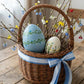 Easter Ceramic Egg Set (2-Piece) (15 cm) – Handmade Blue Designer Spring Decor