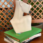 Femme Ceramic Female Bust (21.5 cm) – Handmade White Decorative Sculpture