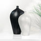 Minimal Collection Ceramic Textured Vase Set (2-Piece) – Handmade Black & White Designer Decor (36 cm)