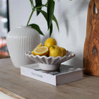 Moderna Collection Ceramic Hera Plate – Handmade White Designer Decor (25 cm)