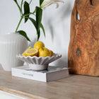 Moderna Collection Ceramic Hera Plate – Handmade White Designer Decor (25 cm)