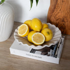 Moderna Collection Ceramic Hera Plate – Handmade White Designer Decor (25 cm)