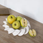 Moderna Collection Ceramic Lisa Plate – Handmade White Designer Decor (23 cm)