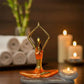 Sacral Chakra Yogini Candle Holder (22 cm) – Handmade Orange Spiritual Designer Decor