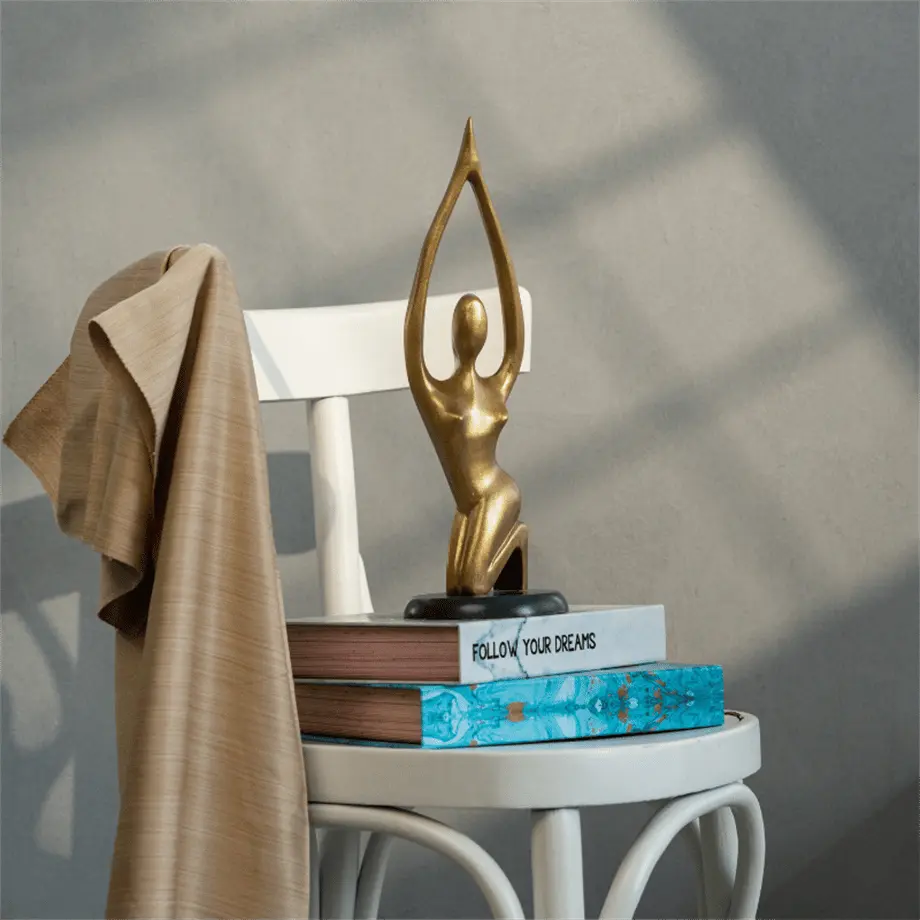 Sat Kriya Object Polyester Handmade Gold Black Base Designer Decor 36cm