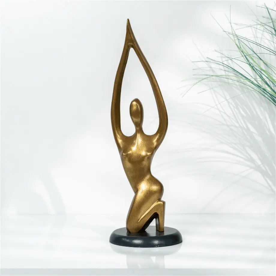 Sat Kriya Object Polyester Handmade Gold Black Base Designer Decor 36cm