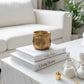 handmade mini gold planter with sculptural geometric design