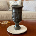 minimalist matte black decorative vase for modern interior decor