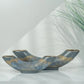 modern half moon shaped ceramic vases with gold accents for contemporary interiors