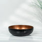 black bronze ceramic decor bowl and cube vase set for contemporary interiors