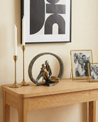 modern circular sculptural decor object for contemporary interior styling