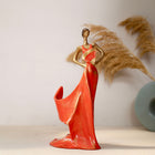 artistic woman wine bottle holder sculpture for modern interior decors