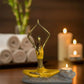 Solar Plexus Chakra Yogini Candle Holder (22 cm) – Handmade Yellow Spiritual Designer Decor