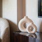 sculptural textured ring ceramic vases for scandinavian interior styling
