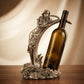 handmade bronze female sculpture wine holder decorative display