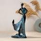 artistic woman wine bottle holder sculpture for modern interior decor