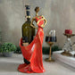 artistic woman wine bottle holder sculpture for modern interior decors